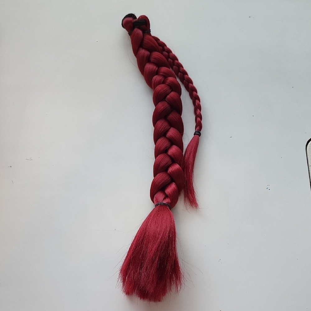 🚨Vibrant Burgandy Braided Hair Extension
